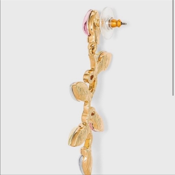 SUGARFIX BaubleBar Dangle Drop Earrings Silver Statement Holiday Gift Jewelry - Picture 3 of 8